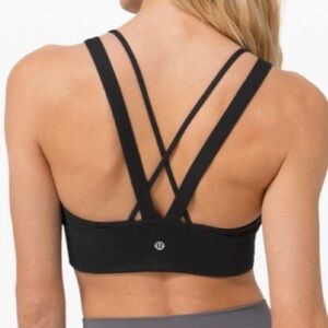 lululemon Pushing Limits Black Sports Bra